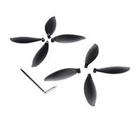 Fockety Quadcopter Blade Set for Parrot Anafi, Lightweight PC Propellers, 8pcs with Wrench, Gray Replacement Props Kit for Drone