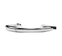 Fockety Rear Door Outer Handle, ABS Cr Plated Finish Exterior Door Handle, ABS Plastic with End Cap for 2016 2017 2018 2019 2020 Driver Side Passenger Side Replacement (Right Passenger)