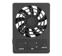 Fockety Reptile Ventilation Fan, Fish Tank Cooling Fan with Humidity Sensor, Thermometer, Quiet Wall Mounted Aquarium Fan for Snake Bearded Dragon Gecko
