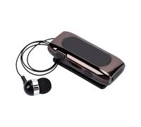 Fockety Retractable Wireless Headset, Bluetooth 5.2 Noise Cancelling Mic Clip On Single Ear Headphones with LED Power Display, Fast Charging, 20H Playtime for Driving Business Trucker