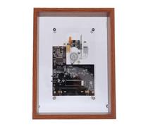 Fockety Retro Music Photo Frame CD Player, Wall Mount Tabletop Photo Frame with CD Music Player, Digital Display & Remote, for Home Decor, Requires External Speaker, Not Included