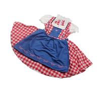 Fockety Retro Wench Costume Oktoberfest Dirndl Dress with Apron (#16)