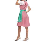 Fockety Retro Wench Costume Oktoberfest Dirndl Dress with Apron (#2)