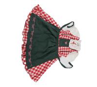 Fockety Retro Wench Costume Oktoberfest Dirndl Dress with Apron (#24)
