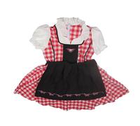 Fockety Retro Wench Costume Oktoberfest Dirndl Dress with Apron (#6)