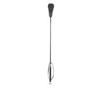 Fockety Riding Whip, 68cm Equestrian Dressage Crop PC Fiber Whip Rod with Non Slip Handle Rubber Wrist Strap Leather Tip, for Horse Training Shows (Black)
