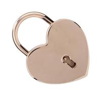 Fockety Rose Gold Heart Lock -Metall -Preliminary Closed, Durable and Practical, 45x59 Mm, Ideal for Jewelry Box and Collector (Rose Golden)