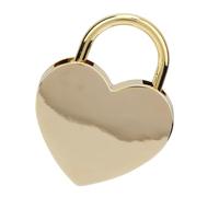 Fockety Rose Gold Heart Lock -Metall -Preliminary Closed, Durable and Practical, 45x59 Mm, Ideal for Jewelry Box and Collector (Imitation of Gold)