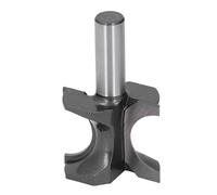 Fockety Router Bit, 1/2in Shank 1 /8in Bead Diameter Half Round Edges Cemented Carbide Forming Router Bit, Spoilboard Surfacing for Woodworking, Milling, Engraving, Edging