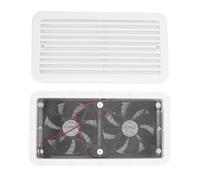 Fockety RV Side Vent Fan, 24V 5W Single Way Side RV Air Vent Ventilation Fan Campervan Side Air Vent Fan for RV Campervans, Trailers, Boats, Yachts, Bathrooms, Kitchens, Warehouses
