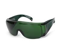 Fockety Safety Goggles Protective Eyewear Light Filter 80% Strong Light Protection Industrial Accessory 405-1064nm Wavelength for Operation Workers Green (Green)