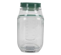 Fockety Salad Jars with Lid, 1000ml Leakproof Mason Jars with Side Opening, Wet/Dry Separation, Reusable Portable Salad Container for Lunch, Travel, Office, Dry Ingredients