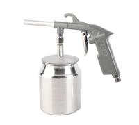 Fockety Sand, Portable Handheld Sandblaster Sand Gun with 750cc Aluminium Pot, Air Sandblasting Gun for Air Compressor for Removing Paint, and Grime On Surfaces