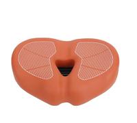 Fockety Seat Cushion for Men Women, Oversized Comfortable Bike Seat Cushion with Absorbing Ball, Thickened Foam Wide Saddle Fit for Road Bikes (Brown)