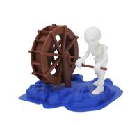 Fockety Skeleton Bubbler for Aquarium, PLA, Air Driven Decor