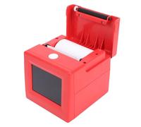 Fockety Smart AI Voice Sticker Printer, Voice Activated Portable Inkless Sticker Maker Machine, Mini Thermal Label Maker with Display Screen for Home, Office, Study, DIY Arts (Red)