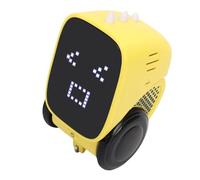 Fockety Smart Charging Robot, Touch Sensing Programmable Toy with Mechanical Sounds and English Storytelling for Early Education Learning and Creative Play (Yellow)