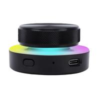Fockety Smart Controller Knob, 2.4G BT Programmable Volume Control Knob with RGB Light, USB Multimedia Controller for PC Gaming Home Audio Control Social Media Scroller Dial Content