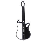 Fockety Smart Guitar, Rechargeable Stringless Foldable Travel Backing Guitarra with LED Lights, Chord Generator Interactive Chord Sheets Bassline For One Man Band, For Adults Teens (Black)
