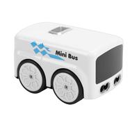 Fockety Smart Sensor Toy Bus, Control RC Car with LED Light and Music, for Kids with Follow Mode, Escape Mode, Line Tracking Mode, ABS Material, Infrared Sensing (White)