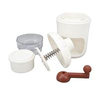 Fockety Snow Cone Machine, Hand Driven Non Slip Food Grade Stainless Steel ABS Plastic Manual Ice Crushe Efficient Ice Cutting Easy to Operate Shaver for Snow Cone, Slush, Shaved
