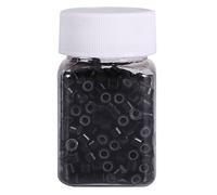 Fockety Soft Silicone Hair Extension Beads Links for Tight Hold 1000PCS Easy to Put on and Remove Hair Tools (500pcs)