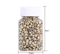 Fockety Soft Silicone Hair Extension Beads Links for Tight Hold 1000PCS Easy to Put on and Remove Hair Tools (1000pcs)