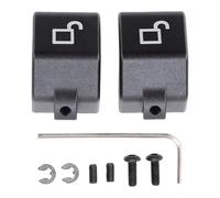 Fockety Soft Top Convertible Roof Latch Lock Repair Kit, Left & Right Aluminium Alloy Convertible Soft Top Roof Latch Rebuild Kit Replacement for Miata 1990-2005 (Black)