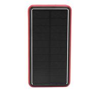 Fockety Solar Charger, 50000mAh USB Solar Power Bank Wireless Charger with LED Light, Panel for All Cell Phones, Camping Travel Emergency Use (Red)