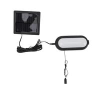 Fockety Solar Lights Outdoor, Waterproof LED Solar Shed Light with Pull Cord & 500mAh Battery, Wall Mounted Solar Barn Light for Garage, Barn, Shed, Patio, Yard, Garden, Chicken Coop