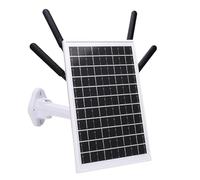 Fockety Solar Powered 4G LTE Modem Router, 12W 300Mbps Solar WiFi 6 Extender with SIM Card Slot, 18000 MAh Battery 150M Long Range IP66 Rain Proof for Camping, RV Outdoor (White Antennae)