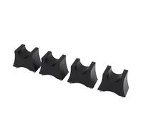 Fockety Speaker Spikes, 4 Pcs 2 in 1 Aluminum Alloy Shockproof Speaker Spike Pad HIFI Amp Cables Isolation Stand, Subwoofer Vibration Absorber for Turntable Amp CD DAC Recorder (Black)