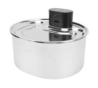 Fockety Stainless Steel Cat Water Fountain, 3.2L Automatic Pet Water Dispenser with Smart Sensor and Rechargeable Design, Safe Water Electricity Separation for Cats and Dogs