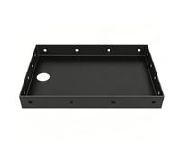 Fockety Stainless Steel Printer Tray, Thermal Printer Stand Mount POS Shelf Wall Edge Mount Shelf with 4 Mounting Holes Per Side Restaurant Ticket Holder (A)