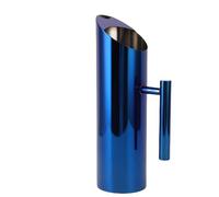 Fockety Stainless Steel Water Pitcher, 1.5L Capacity Metal Pitcher with Handle & Ice Guard, Dishwasher Safe Restaurant Beverage Carafe for Iced/Hot Tea, Juice, Coffee, Milk, Beer (Blue)