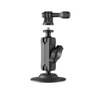 Fockety Suction Cup Mount, Dual Metal Ball Joint Action Camera Mount for 13/12/11/10/9/8/7 Osmo Action 5 Pro/4/3/2 X Series, with Smartphone Clamp for Smooth Glass Tabletop Tile Wall