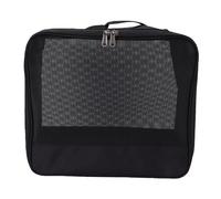 Fockety Tactical Camping Storage Bag, Breathable Utility Tote Bag Organizer with Combination Lock and Shoulder Strap, Camping Cookware Organizer Trunk Kitchen Box (Black)