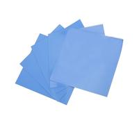 Fockety Thermal Conductivity Pad High Thermal Conductivity CPU GPU Heat Conduction Sheet 5 Pcs for Graphics Card North-South Bridge Silicone 100x100x0.5mm Blue
