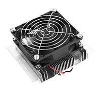 Fockety Thermoelectric Fan, 12V 6A DIY 4.7 * 3.9in Professional Semiconductor Refrigeration Cooler, Mini Air Conditioner Cooling Device Home for Small Fridge