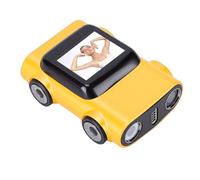 Fockety Thumb Action Camera, 2K HD Thumb Camera Portable Retro Keychain Digital Auto Focus 130 Wide Angle Lens Video Recorder Body for Travel (Yellow)