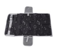 Fockety Toddler Airplane Bed, Airplane Seat Extender for Kids, Portable Plane Bed Foot Rest Plane Must Have for Toddlers, Baby Travel Essentials for Long Flight Flying (Black with Space Pattern)