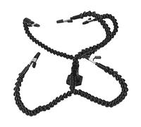 Fockety Tool for Third Hand ARMS 5 Flexible ARMS with Rotating Alligator Clamp/Holder for Soldering Station, for Hobbyists for Welding Electronics Products (Black)