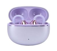 Fockety Translation Earbuds Real Time, 74 Languages & 70 Accents Clip on Earbuds Translator Headphones, Noise Cancelling Touch Control Bluetooth Headphones for Travel Learning (Purple)