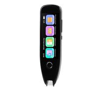 Fockety Translator Pen, Text To Speech Scan Reader Pen, AI Smart Translation Device with Built-in Dictionary and 3.5 Inch Screen for Study Travel Business