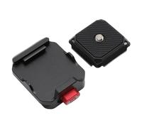 Fockety Tripod Arrow Storage Case Plate, Camera Tripod Mount Adapter for Arca 1/4inch 3/8inch Thread, Security Lock, Arrow Storage Case System QR Plate for DSLR Camera Stabilizer, Ball Heads