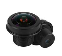 Fockety Universal 5MP HD Fisheye CCTV Lens with 180 ° Wide Angle for The Home -Monitoring Camera System Black ABS Material 1.56 Mm Solid Lens for PET Monitoring
