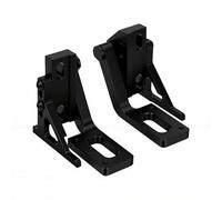 Fockety Upgrade CNC Metal Door Hinge for P1P/P1S, 180/270° Adjustable Rotation Pivot Hinge Replacement with Mounting Tools, Aluminum Alloy Upgrade Parts for 3D Printer Accessories