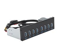 Fockety USB3.0 Front Panel Adapter with 8 Ports Hub and Cable for PC Computer Extension, Great for Tech Enthusiasts and DIY Builders