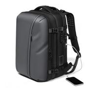 Fockety Vacuum Compression Backpack, 60L Expandable Air Vacuum Travel Backpack with Built in USB Pump and TSA Lock, Water Proof Oxford Fabric for Business Travel and Vacation (Grey)