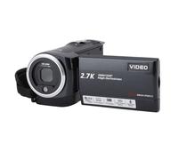 Fockety Video Camera Camcorder, 2.7K HD 50MP 16X Digital Zoom Vlogging Camera for YouTube with 2.8 Inch 270 Degree Rotation Screen & 1500mah Battery, Digital Camera Video Recorder (Black)